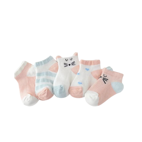 Vớ hình thú cổ ngắn cho bé (set 5)