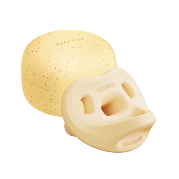 Ty ngậm 100% silicone cao cấp Moyuum size 0+ màu vàng mango