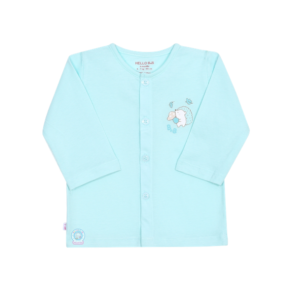 Áo cài giữa màu gân ziczac TN HB s12m