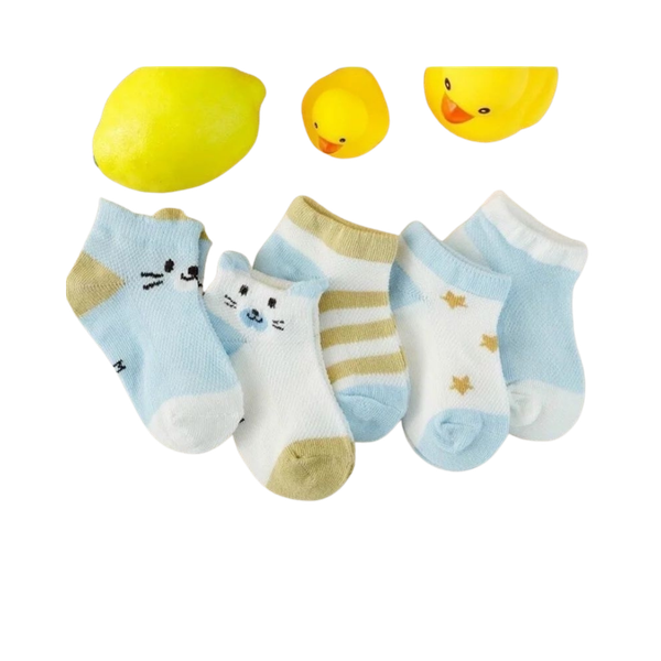 Vớ hình thú cổ ngắn cho bé (set 5)