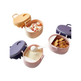 Hộp trữ sữa vương miện 430g 2 màu vàng, tím