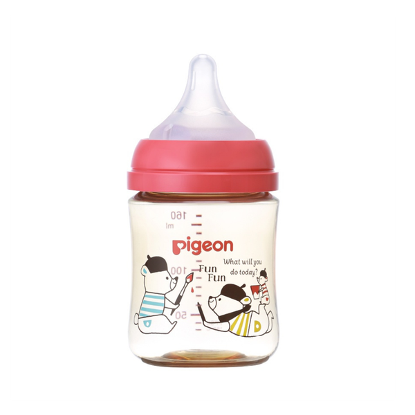 Bình sữa Pigeon PPSU Plus WN3 160ml gấu (nội địa Nhật)