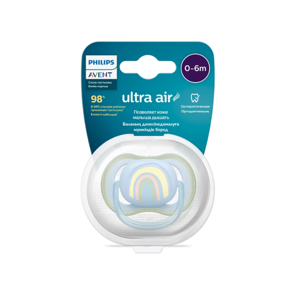 Ty ngậm thông khí Philips Avent 0-6m trai (vỉ đơn)