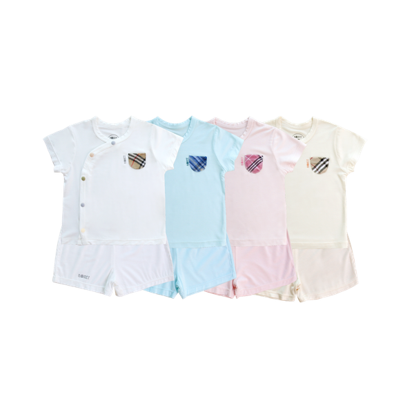 Bộ cộc tay cài chéo Bamboo Burbur Hrnee