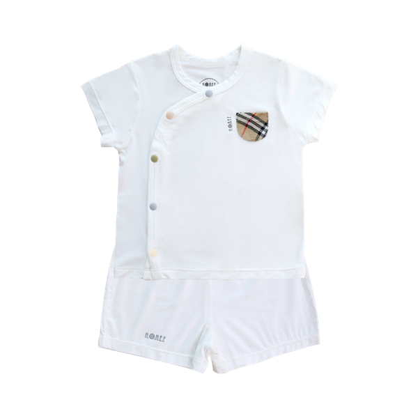 Bộ cộc tay cài chéo Bamboo Burbur Hrnee