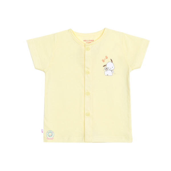 Áo cài giữa màu gân ziczac HB s9m