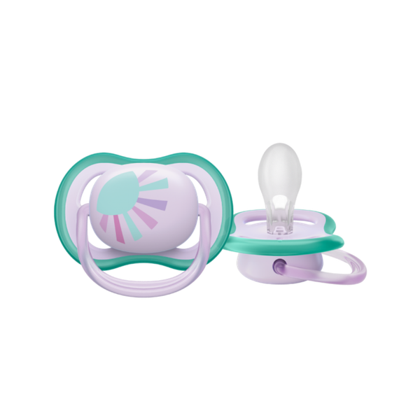 Ty ngậm silicon thông khí Philips Avent 0-6m gái (vỉ đơn)