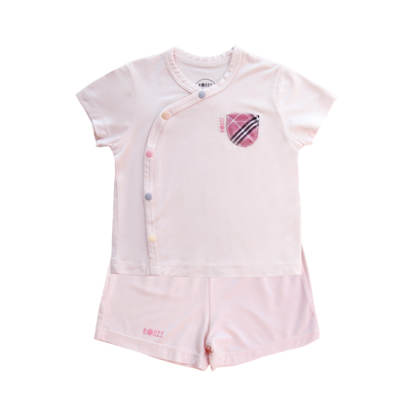 Bộ cộc tay cài chéo Bamboo Burbur Hrnee