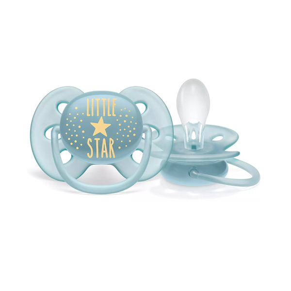 Ty ngậm siêu mềm Philips Avent 6-18m xanh (vỉ đơn)