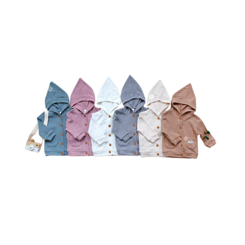 Áo khoác len Merino có mũ Hrnee