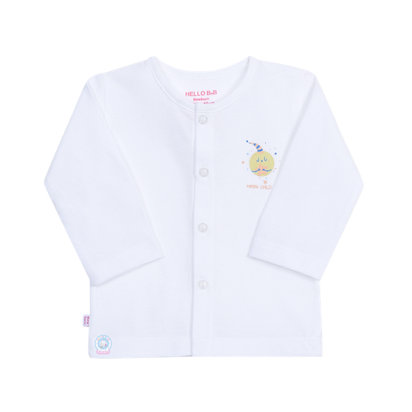 Áo cài giữa trắng TN HB s3m (mẫu mới)