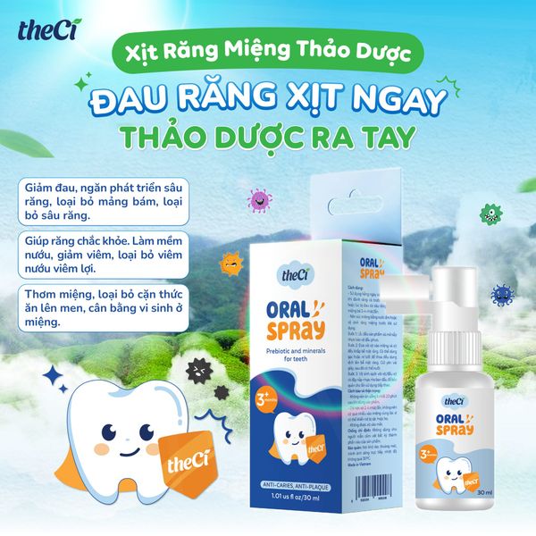 Xịt răng miệng Theci 30ml
