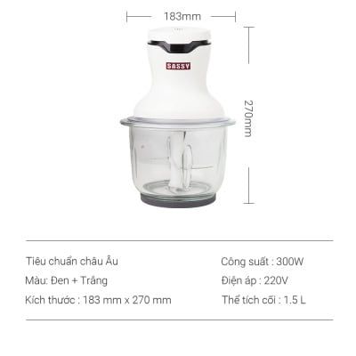 Máy xay thịt đa năng Sassy HR618