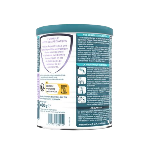 Sữa Modilac Expert Préma dành cho trẻ sinh non 400g