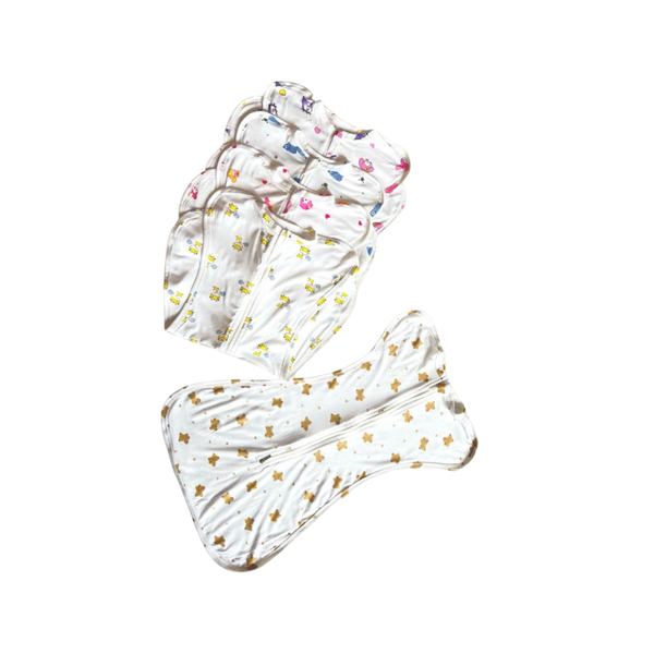 Nhộng chũn quấn bé Taco (thun lạnh, 100% cotton, 2 size 0-3m và 3-6m)