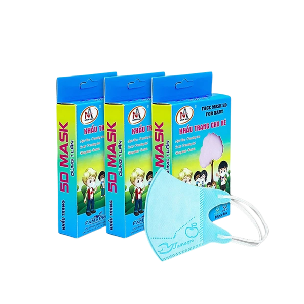 Khẩu trang 5D cho bé Famapro