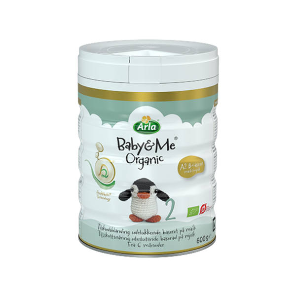 Sữa Arla Baby&Me Organic A2 số 2 (600g) cho bé từ 6-12 tháng tuổi