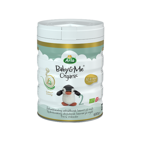 Sữa Arla Baby&Me Organic A2 số 2 (600g) cho bé từ 6-12 tháng tuổi