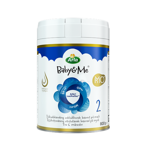 Sữa Arla Baby&Me HMO số 2 (800g) cho bé từ 6-12 tháng tuổi