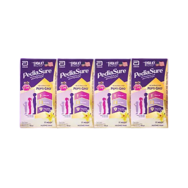 Sữa BPS PediaSure 110ml cho bé trên 1 tuổi (lốc 4 hộp, mẫu mới)