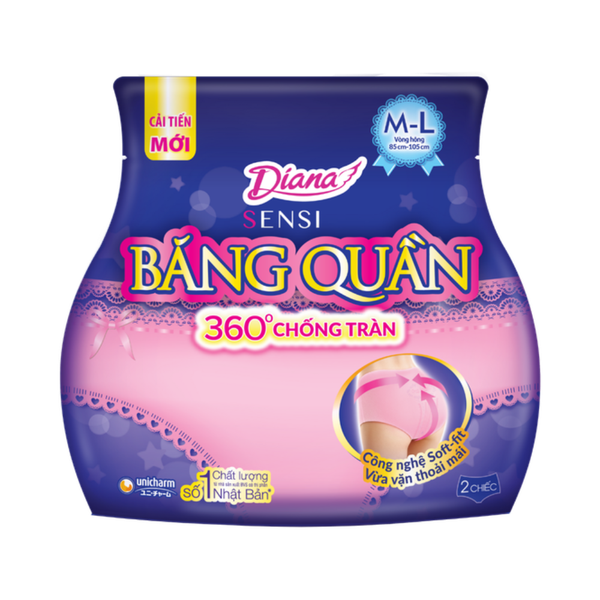 BVS dạng quần Diana Sensi size M-L (2 miếng)