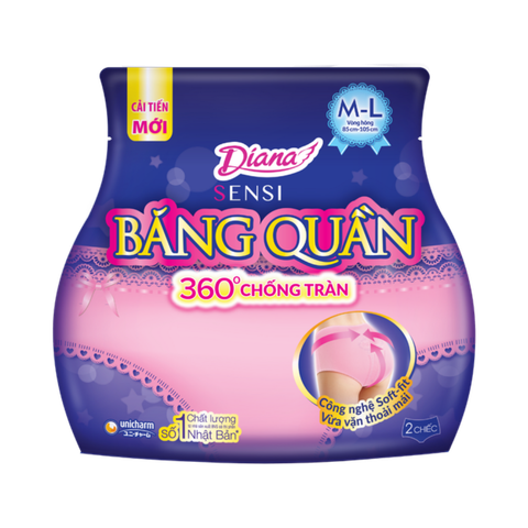 BVS dạng quần Diana Sensi size M-L (2 miếng)