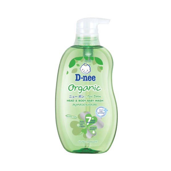 Tắm gội toàn thân em bé (baby) Dnee xanh lá 380ml