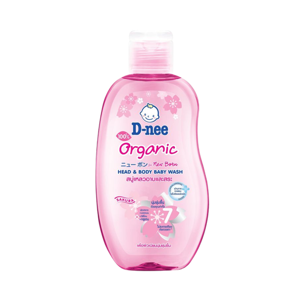Tắm gội toàn thân em bé (baby) Dnee hồng 200ml