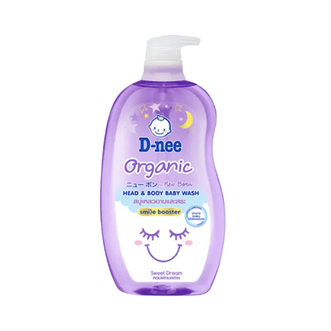Tắm gội toàn thân em bé (baby) Dnee Organic tím 380ml