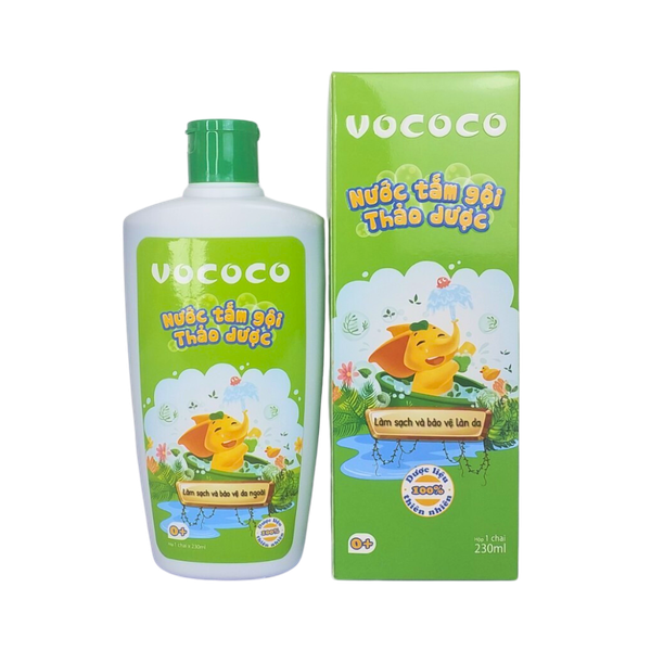 Nước tắm gội Thảo dược VOCOCO 230 ml
