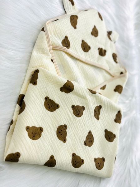 Choàng ủ trẻ em Muslin Top Kids 4 lớp 80x80cm