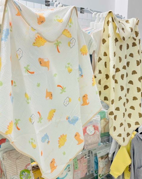 Choàng ủ trẻ em Muslin Top Kids 4 lớp 80x80cm
