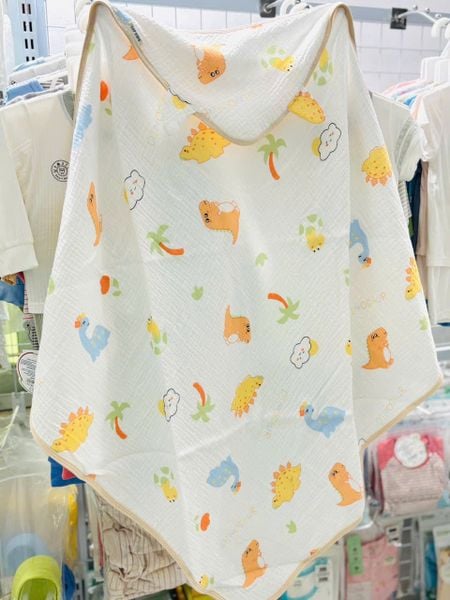 Choàng ủ trẻ em Muslin Top Kids 4 lớp 80x80cm