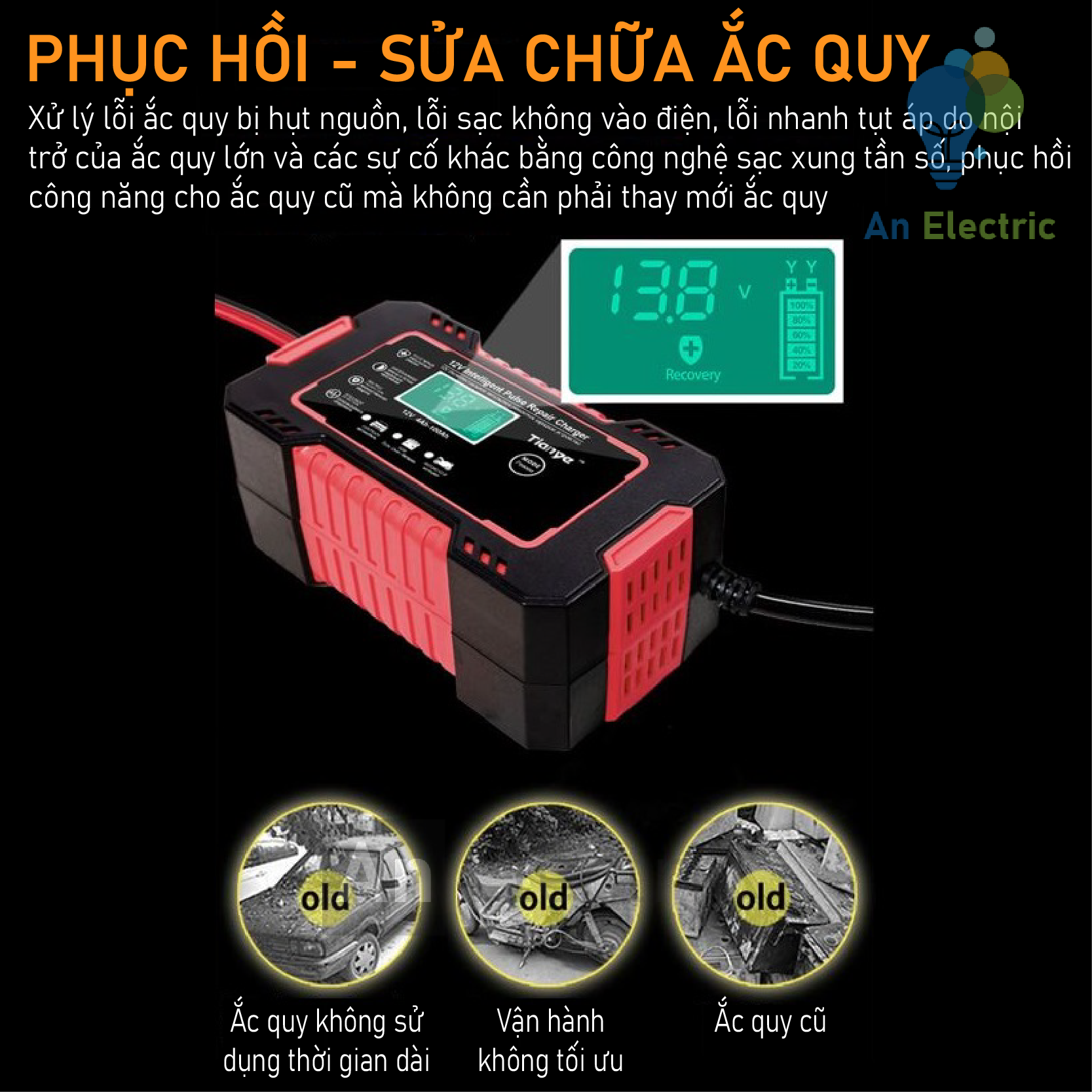 Cargador Reparador de Baterías de 12V: ¡Potencia y Rendimiento en un Solo Dispositivo! - Cargador Reparador De Baterías De 12v Pa