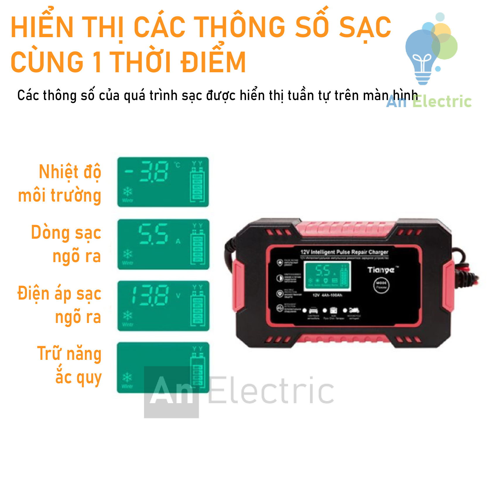 Cargador Reparador de Baterías de 12V: ¡Potencia y Rendimiento en un Solo Dispositivo! - Cargador Reparador De Baterías De 12v Pa