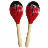  Maracas Lục Lạc Cầm Tay Gỗ Màu Sắc 