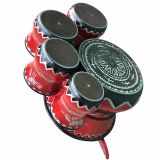  Bộ Trống Dân Tộc Hát Chầu Văn Gỗ Đỏ 