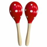  Maracas Lục Lạc Cầm Tay Gỗ Màu Sắc 
