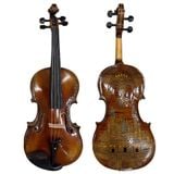  Đàn Violin 4/4 Vân Thật Chạm Khắc 