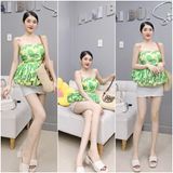  A95 - ÁO ỐNG PEPLUM KHÔNG DÂY 