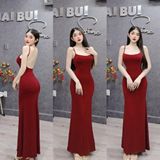  [Mã 3MINI8 giảm 50K đơn 150K] - D08-ĐẦM 2S ĐUÔI CÁ HỞ LƯNG 