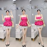  A95 - ÁO ỐNG PEPLUM KHÔNG DÂY 