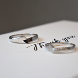  Folie Cặp nhẫn cưới vàng trắng Moissanite CP-Folie-WG10 