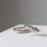  Oléra Cặp nhẫn vàng trắng Moissanite CP-Oléra-WG10 