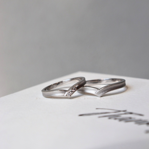 Envie - Cặp nhẫn cưới đá Moissanite