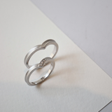  Envie Cặp nhẫn vàng trắng Moissanite CP-Envie-WG10 