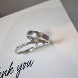  Valerie Cặp nhẫn vàng trắng Moissanite CP-Valerie-WG10 