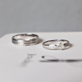  Aura Cặp nhẫn vàng trắng Moissanite CP-Aura-WG10 