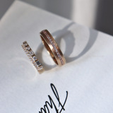  Aurelia Cặp nhẫn vàng champagne Moissanite CP-Aurelia-CG10 