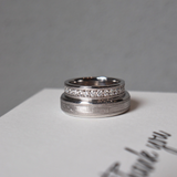  Bellaria Cặp nhẫn vàng trắng Moissanite CP-Bellaria-WG10 